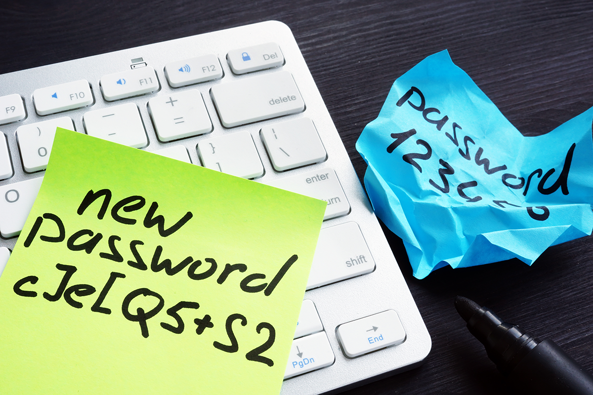 Passwords written down