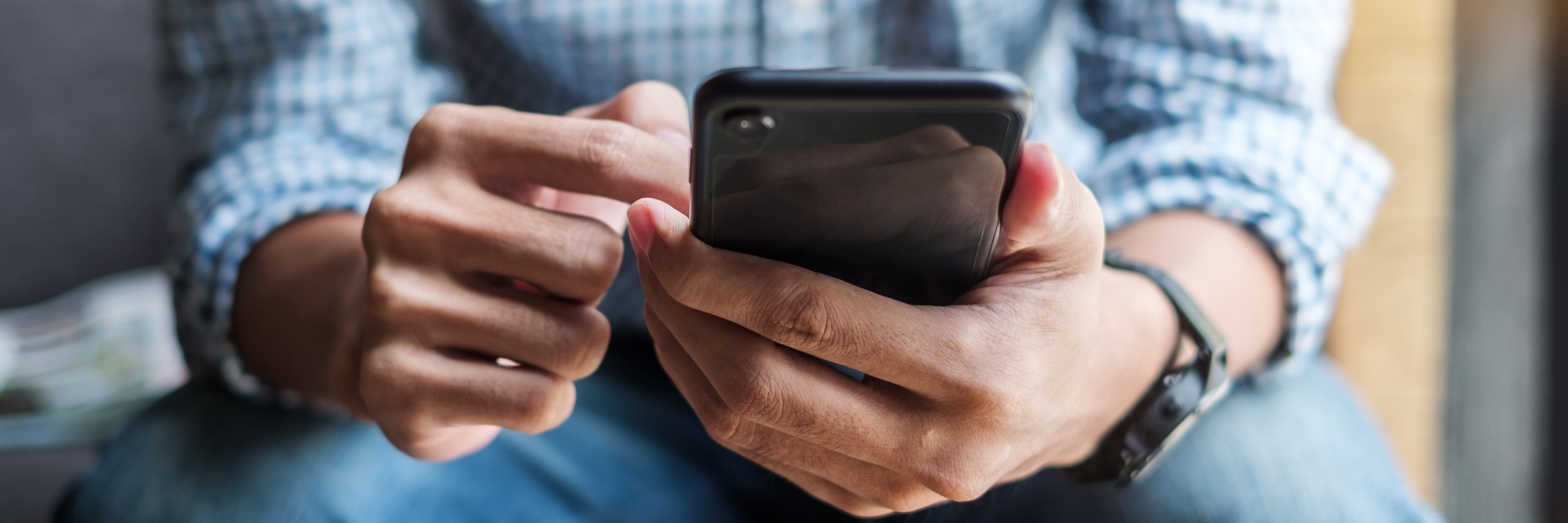 Person with phone in hand