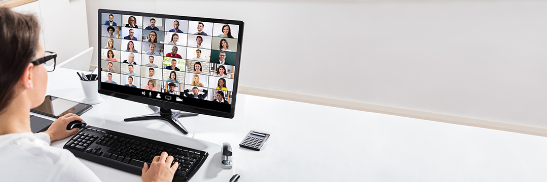 Colleague connecting to a video call