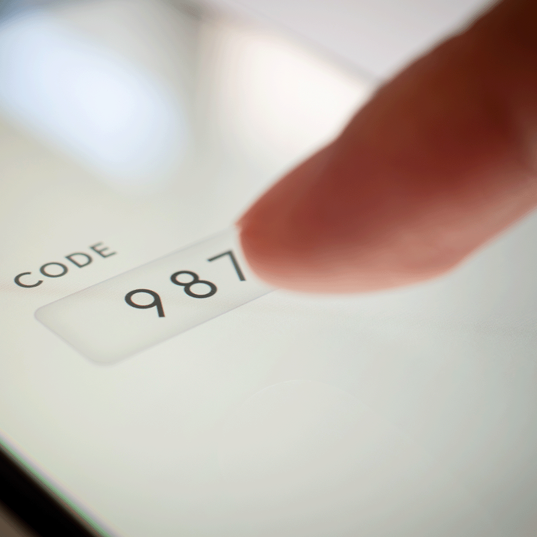 code on a screen