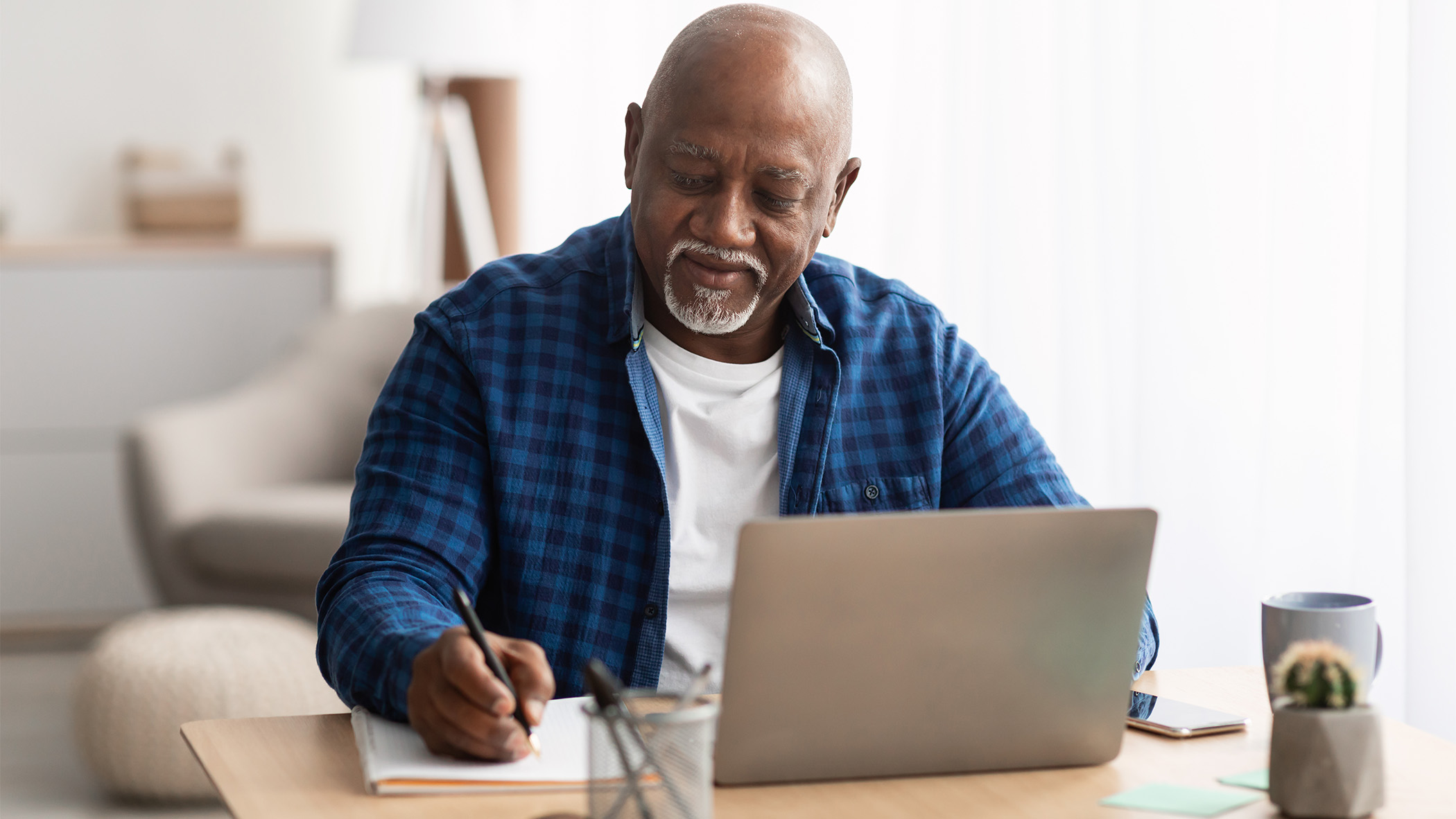 Person using a laptop